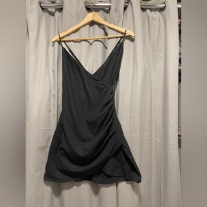 Elegant Black Wrap Dress